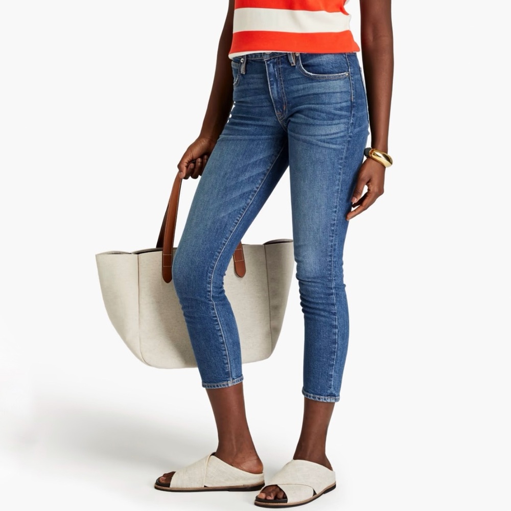 SLVRLAKE LOU LOU HIGH-RISE SKINNY LEG STRETCH  BLUE JEANS